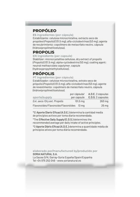 Propóleo · Soria Natural · 30 cápsulas