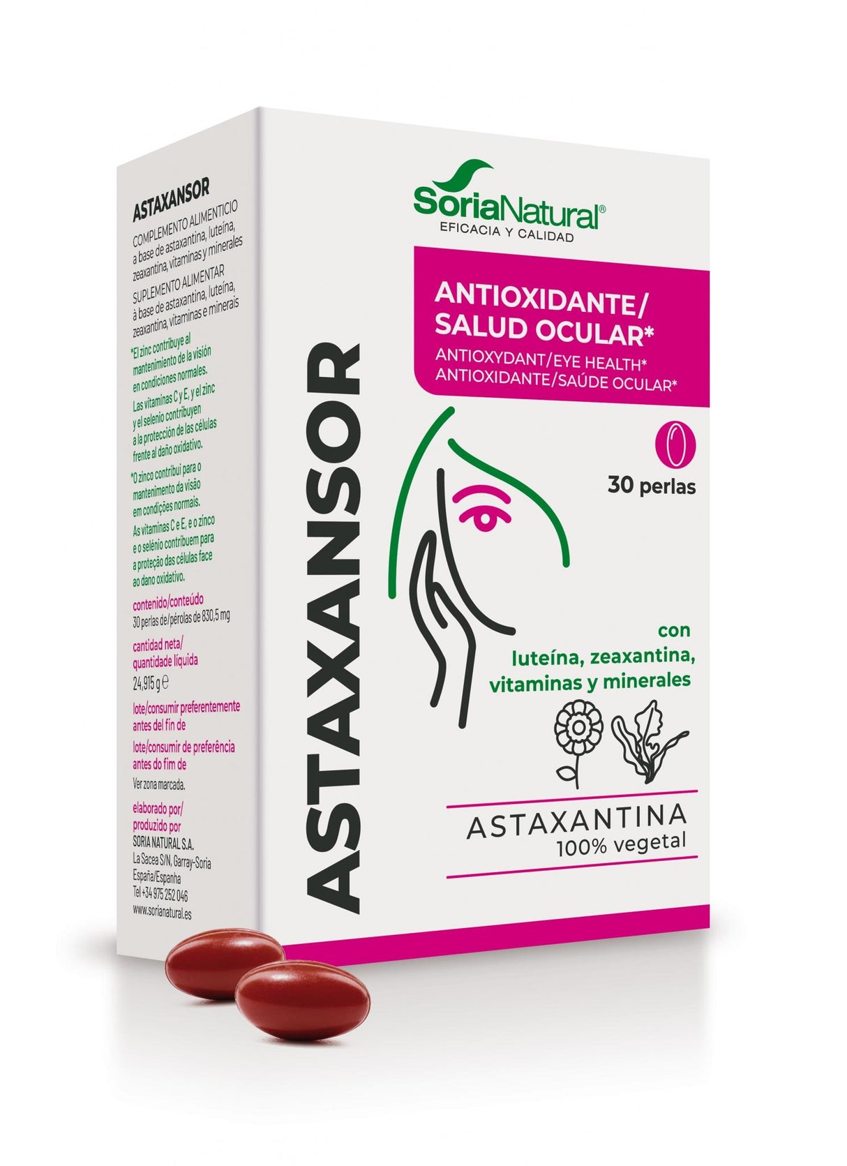 Astaxansor · Soria Natural · 30 perlas - 1