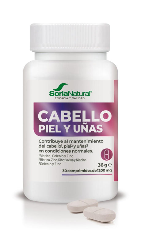 Cabello, Piel y Uñas · Soria Natural · 30 comprimidos - 1
