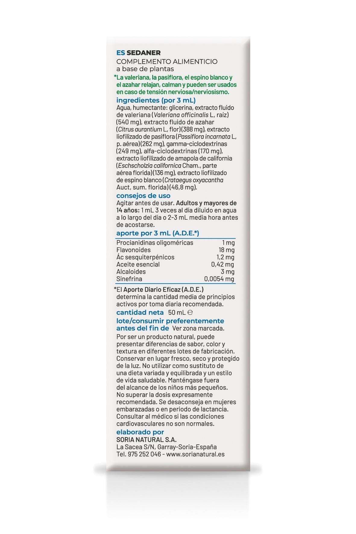 Composor 05 - Sedaner · Soria Natural · 50 ml