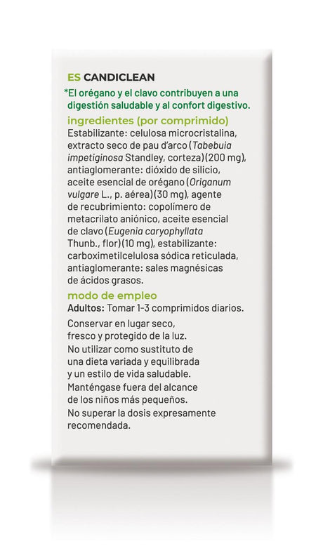 Candiclean · Soria Natural · 60 comprimidos