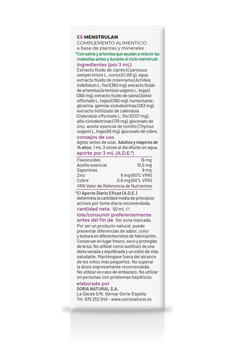 Composor 15 - Menstrulan · Soria Natural · 50 ml