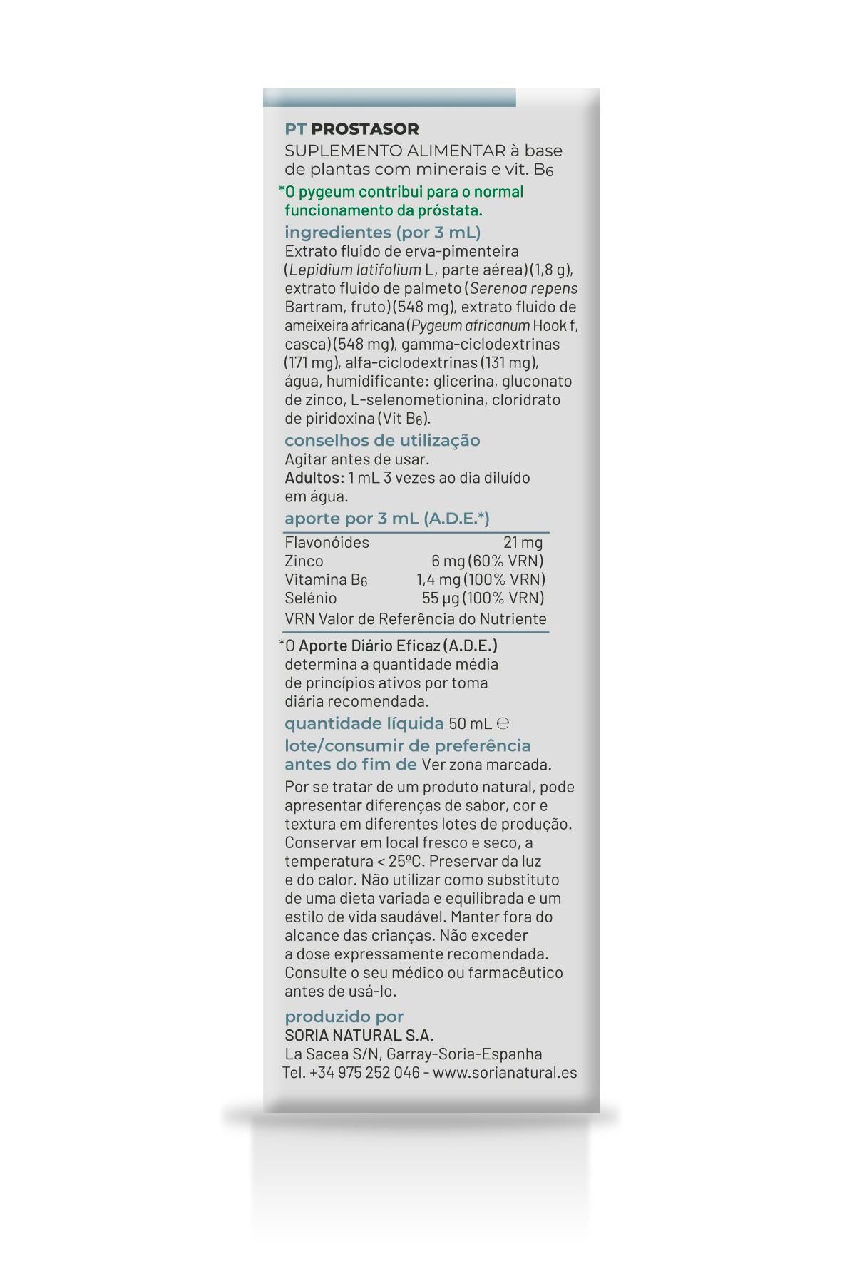 Composor 10 - Prostasor · Soria Natural · 50 ml - 2