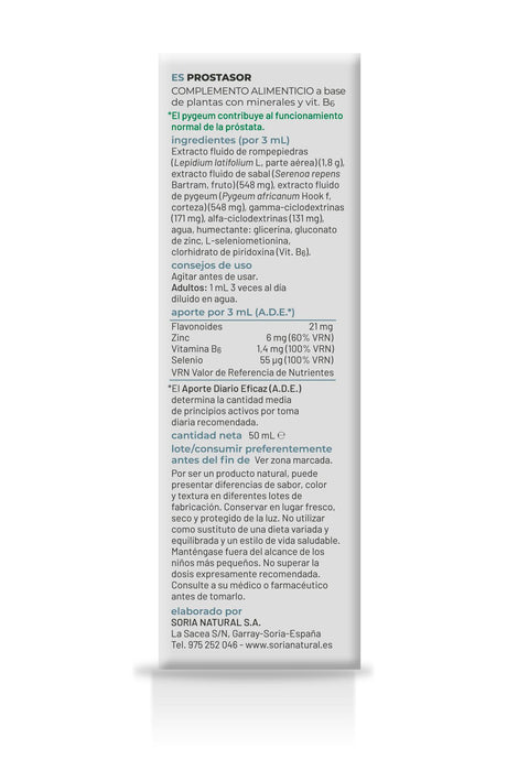 Composor 10 - Prostasor · Soria Natural · 50 ml
