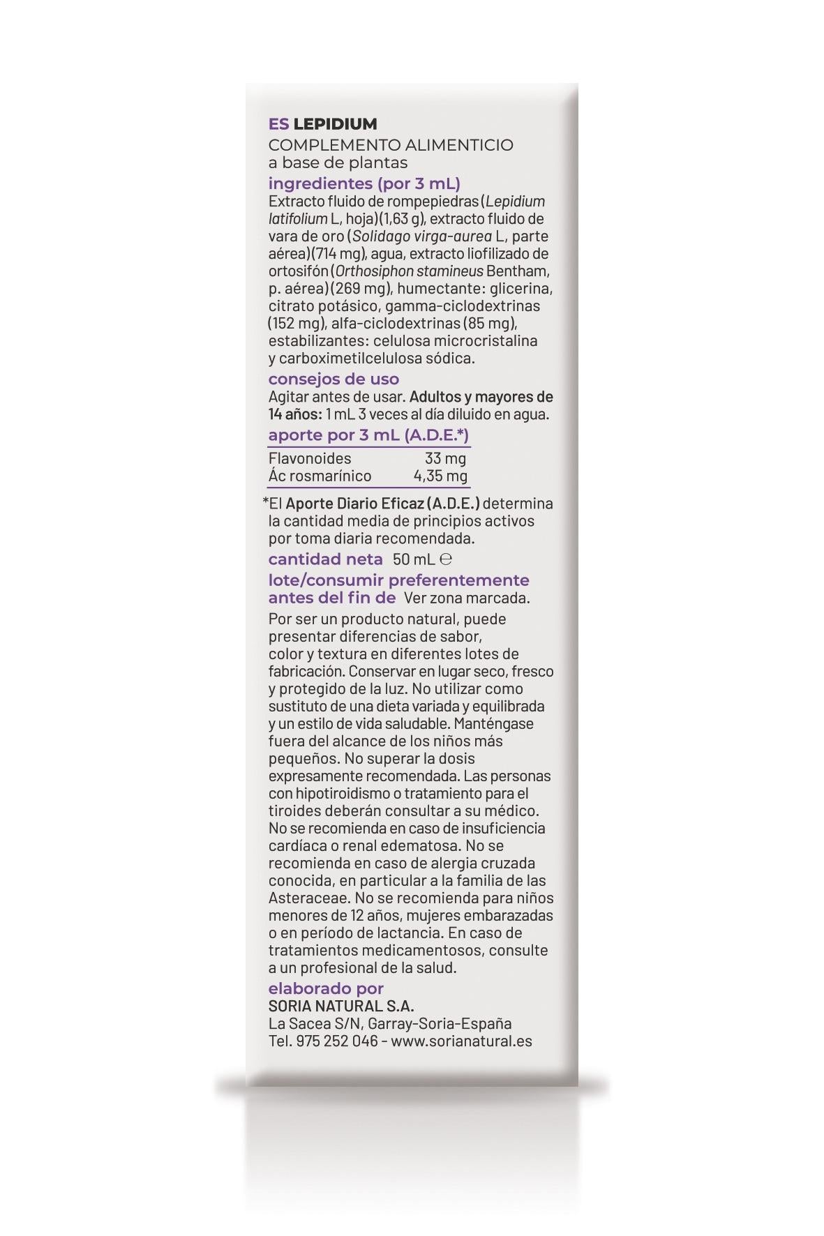 Composor 25 - Lepidium · Soria Natural · 50 ml - 2