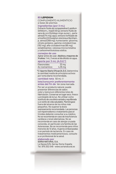 Composor 25 - Lepidium · Soria Natural · 50 ml - 2