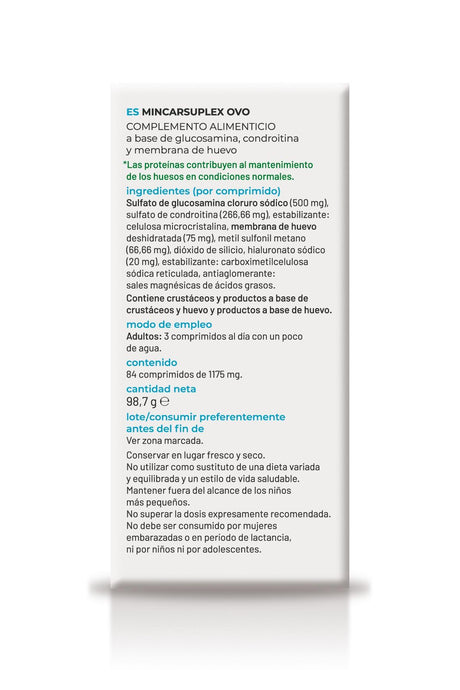 Mincarsuplex OVO · Soria Natural · 84 comprimidos