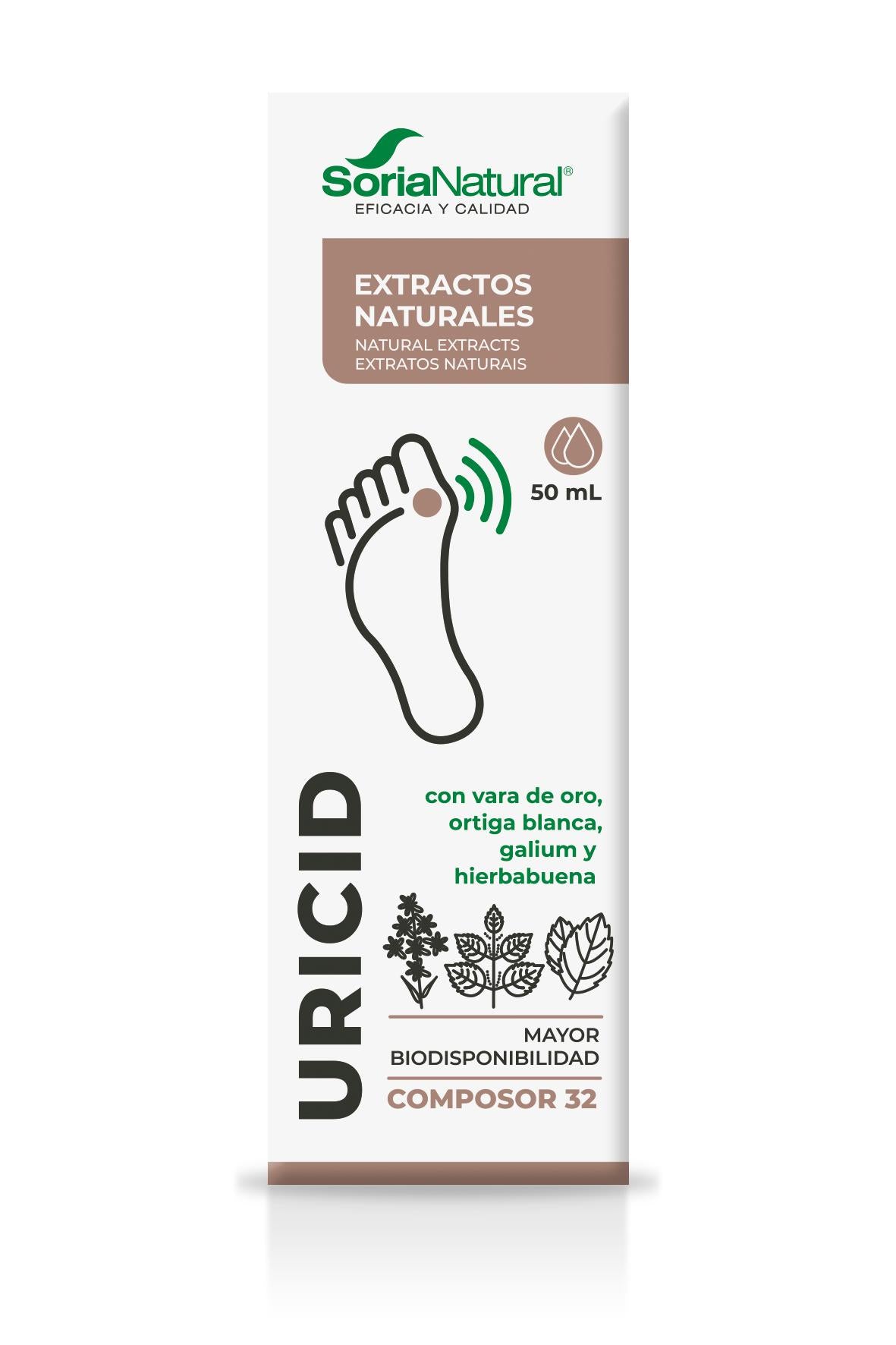 Composor 32 - Uricid · Soria Natural · 50 ml - 3