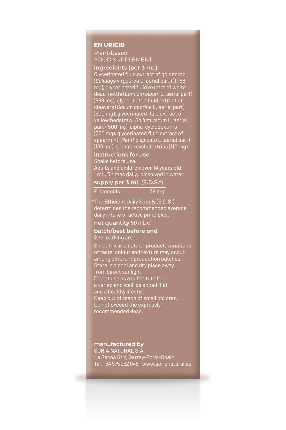 Composor 32 - Uricid · Soria Natural · 50 ml - 5