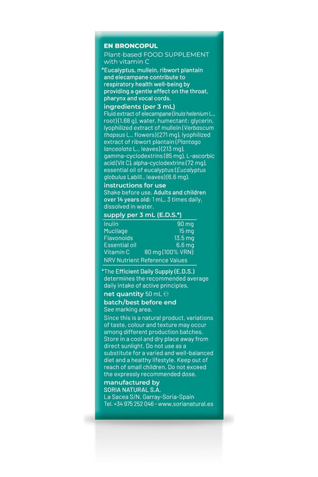 Composor 12 - Broncopul · Soria Natural · 50 ml - 2