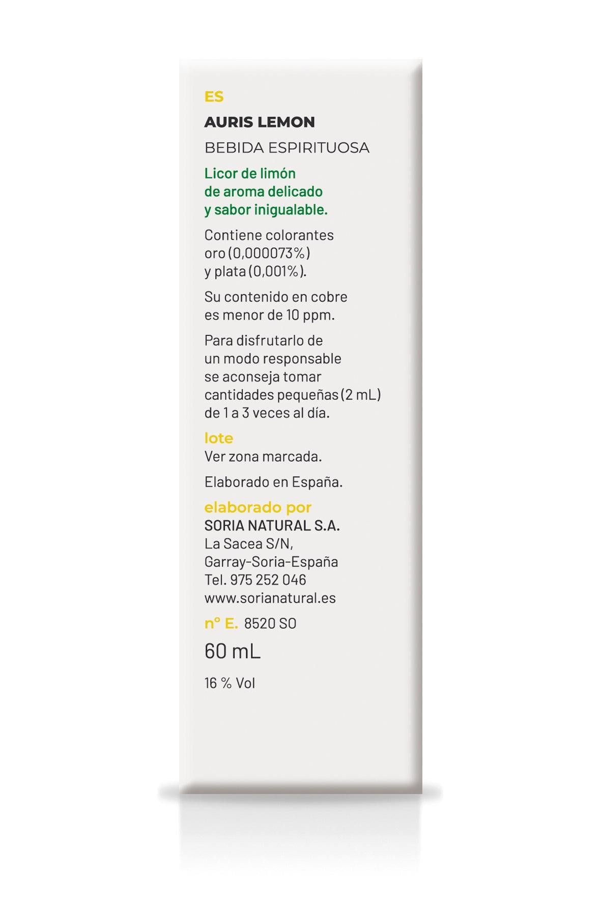 Auris Lemon · Soria Natural · 60 ml
