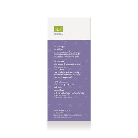 Biscotes Integrales con Semillas de Lino Bio · Soria Natural · 270 gramos - 2