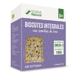 Biscotes Integrales con Semillas de Lino Bio · Soria Natural · 270 gramos - 3