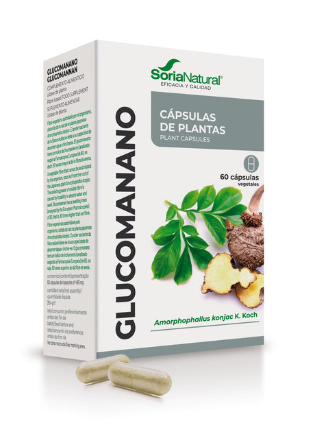 21-S Glucomanano · Soria Natural · 60 cápsulas - 1