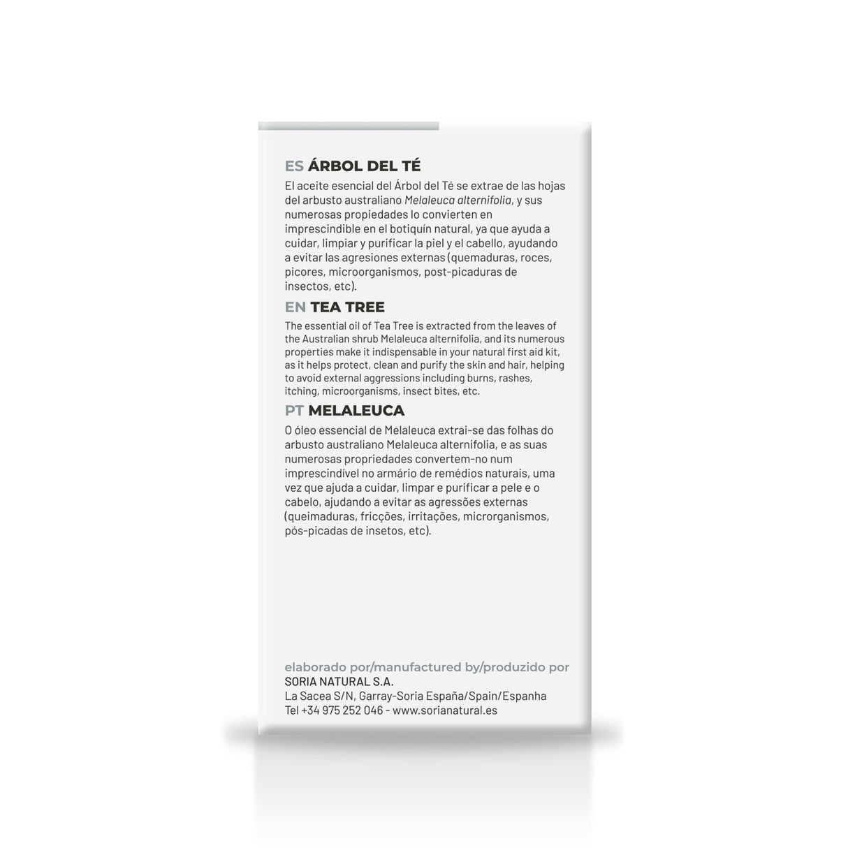 Aceite Esencial de Árbol del Té · Soria Natural · 15 ml - 2