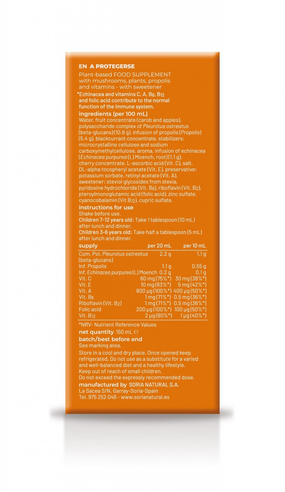 A Protegerse! · Soria Natural · 150 ml - 2