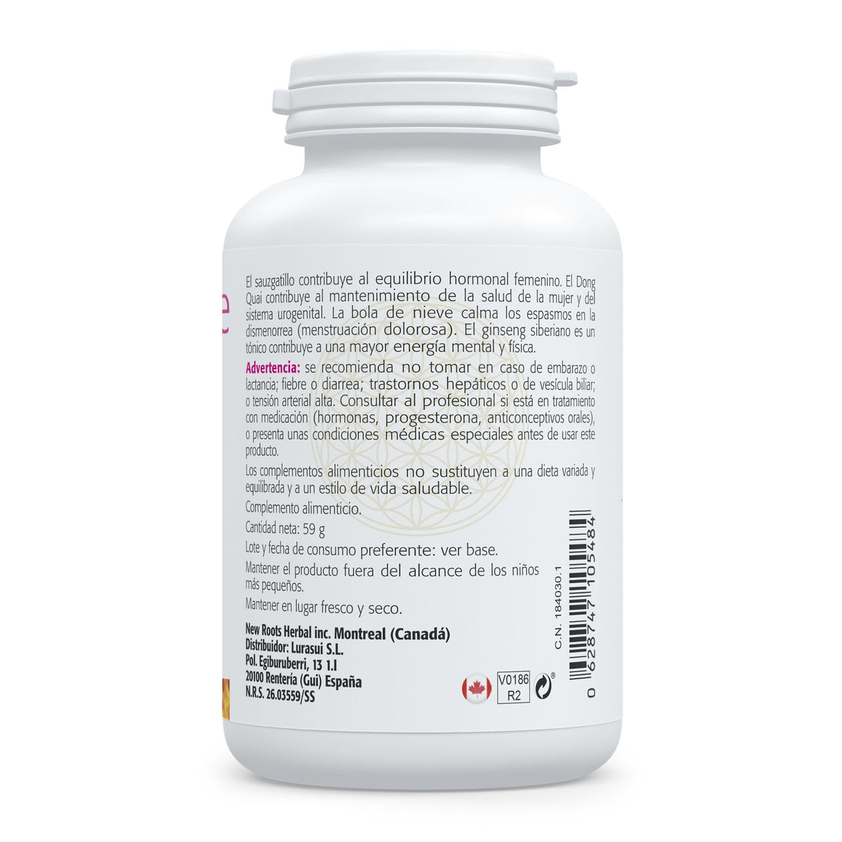 Fémina-Balance · Sura Vitasan — información nutricional