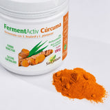 FermentActiv Cúrcuma · Sura Vitasan — polvo y frasco