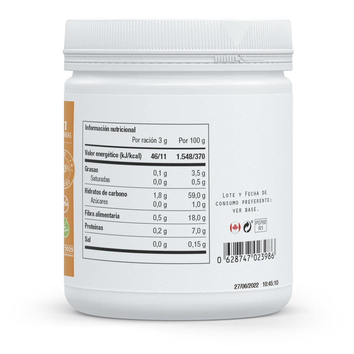 FermentActiv Cúrcuma · Sura Vitasan — información nutricional