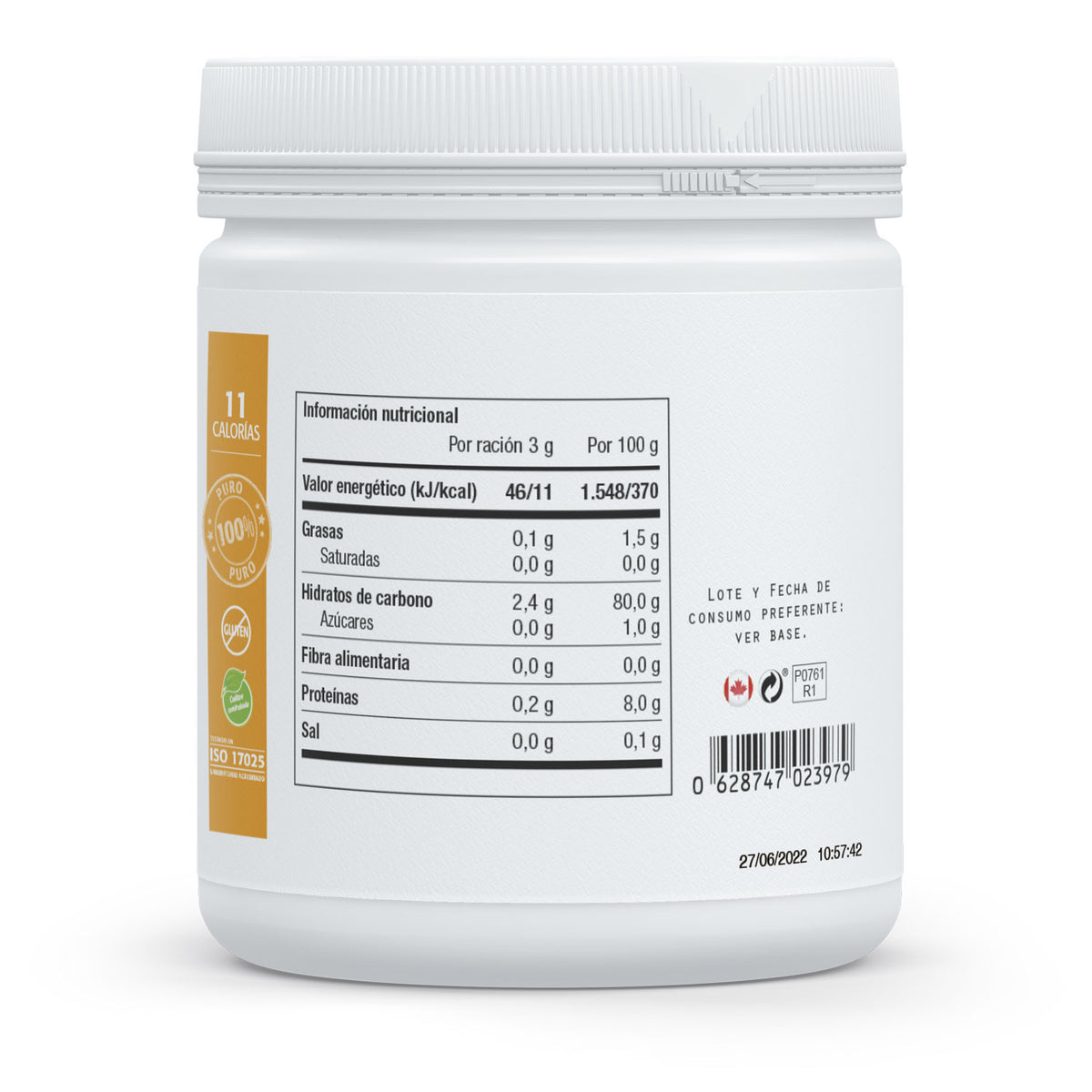 FermentActiv Jengibre · Sura Vitasan — información nutricional