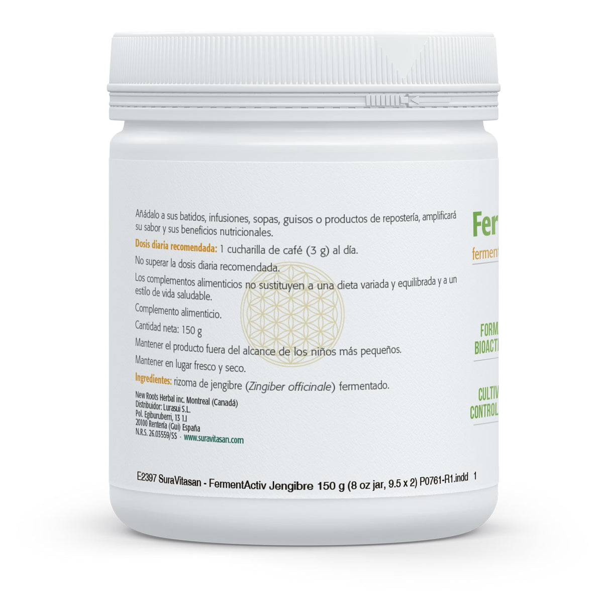 FermentActiv Jengibre · Sura Vitasan — modo de uso