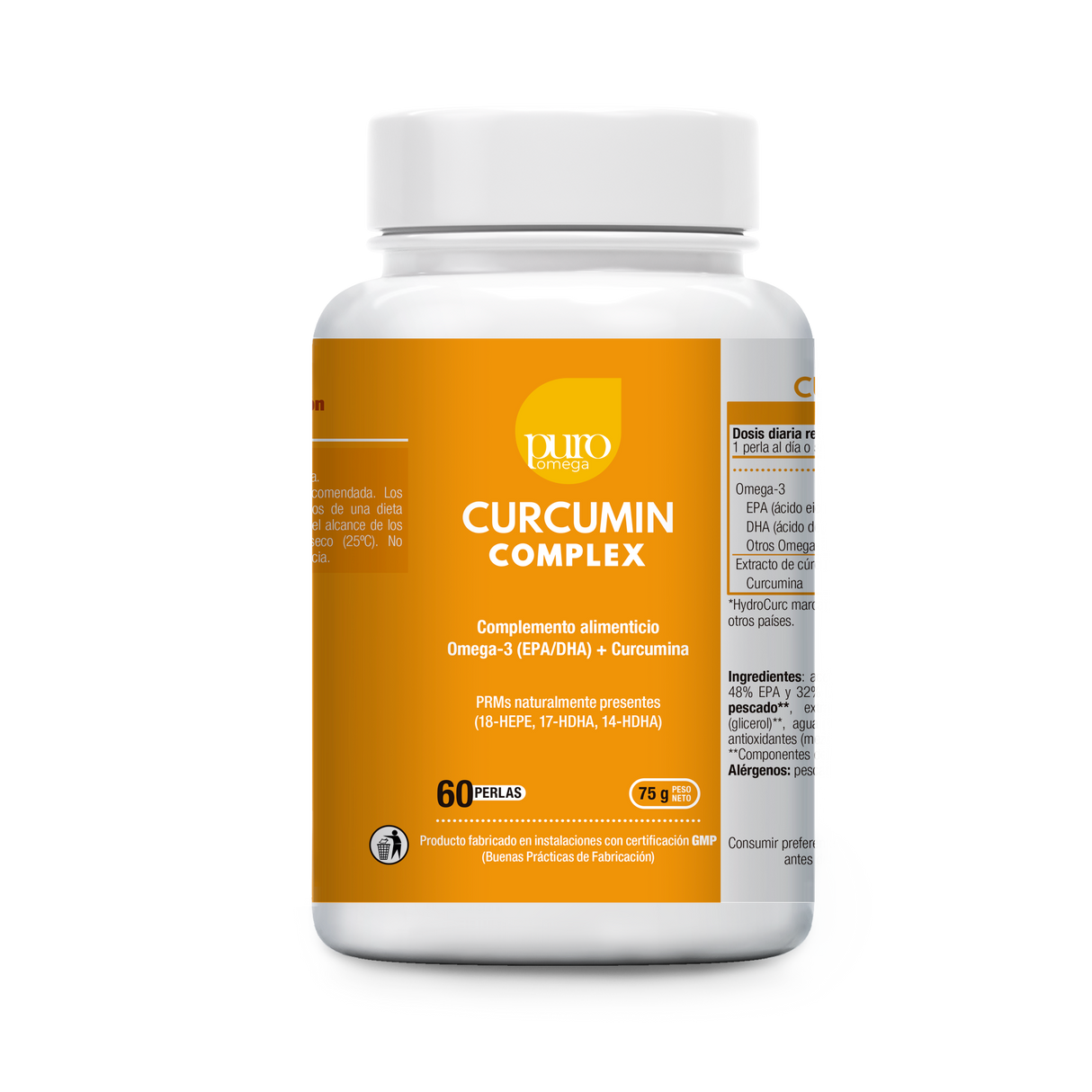 Curcumin Complex · Puro Omega · 60 perlas