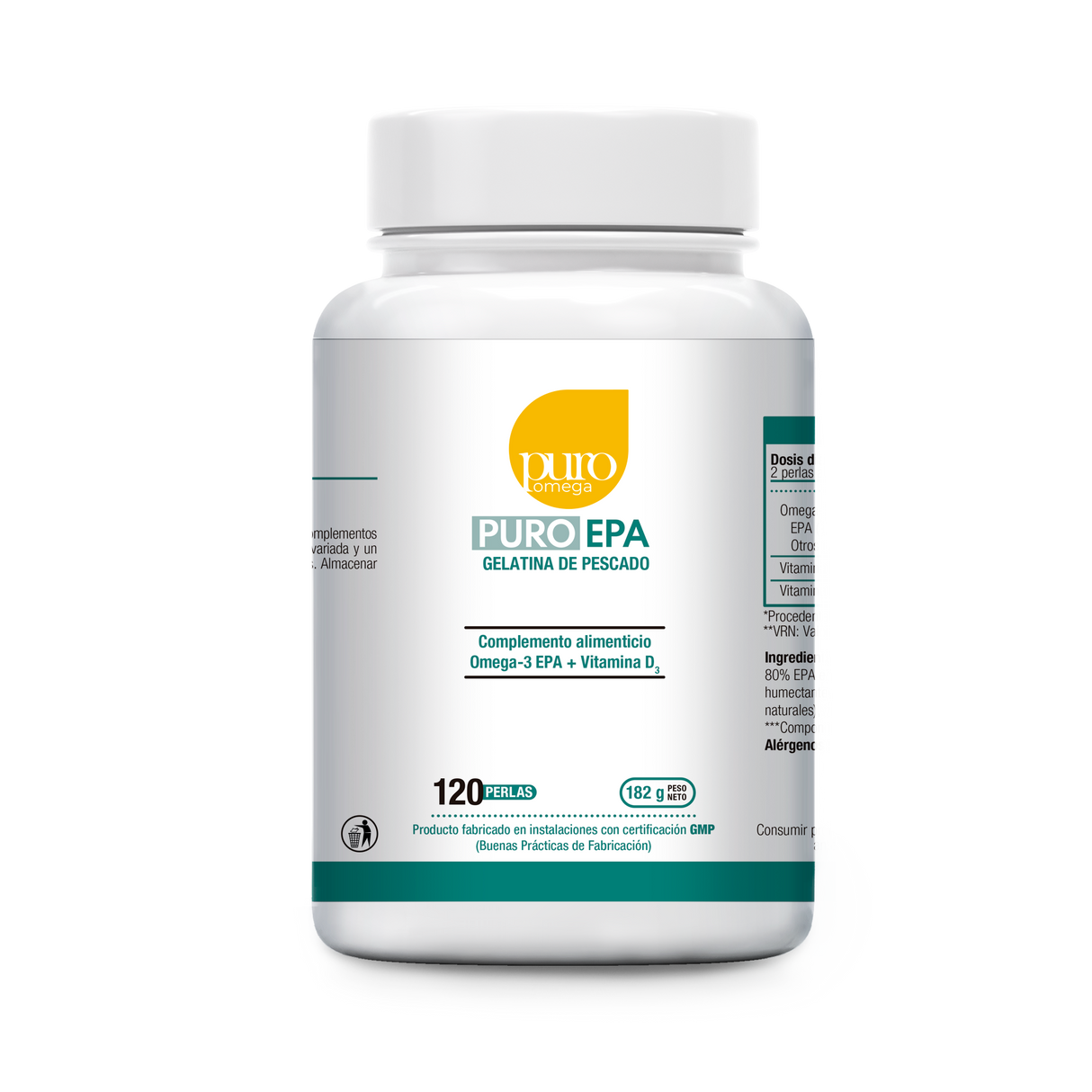 Puro EPA · Puro Omega · 120 perlas