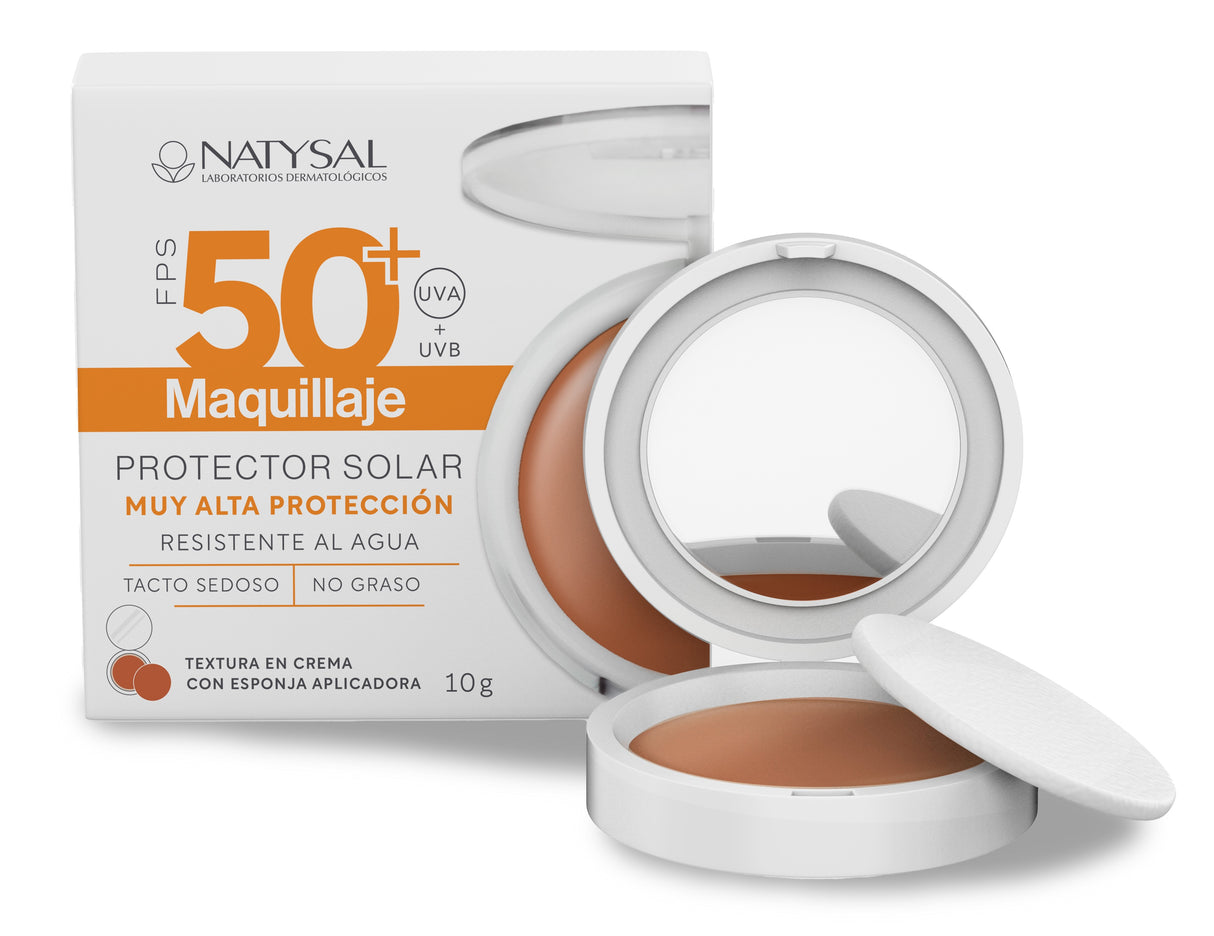Protector Solar Maquillaje SPF50 · Natysal · 10 gramos