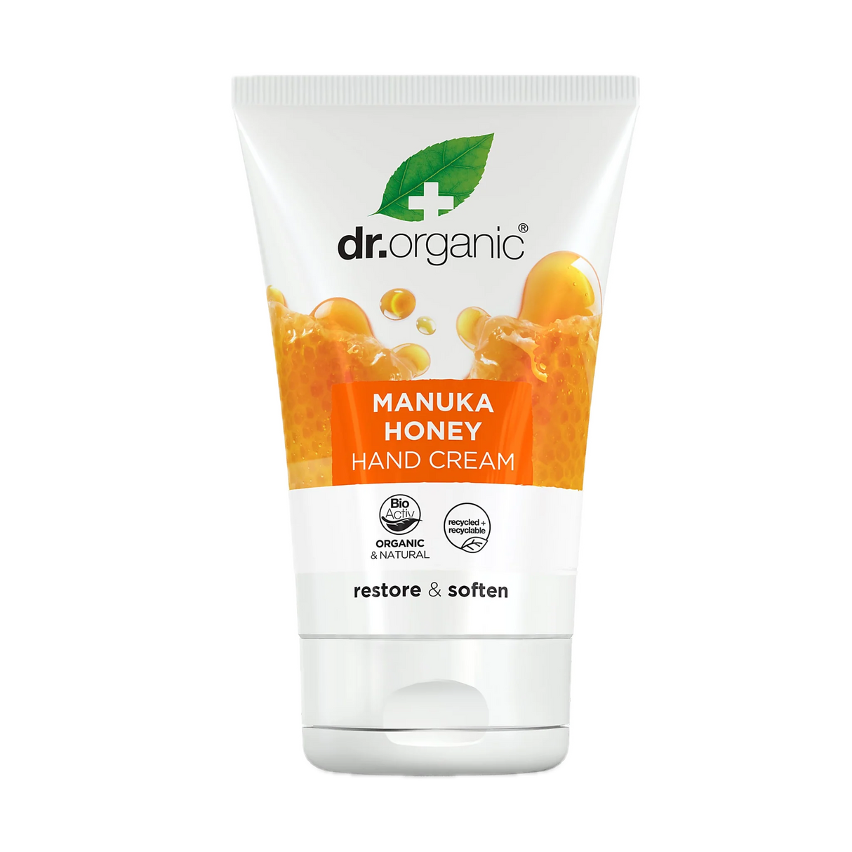 Crema para Manos y Uñas Miel de Manuka · Dr Organic · 125 ml
