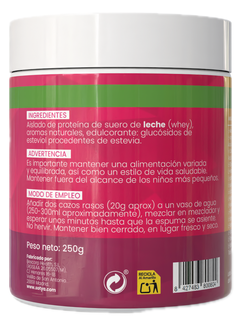 Clear Whey Protein Maracuyá · Sotya · 250 gramos