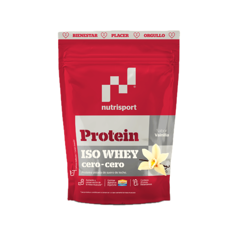 Iso Whey Cero-Cero Vainilla · Nutrisport · 450 gramos