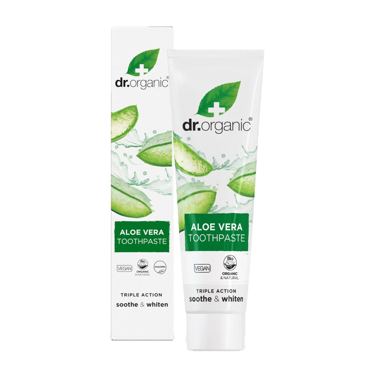 Pasta Dental Aloe Vera · Dr Organic · 100 ml – Herbolario Salud Natural
