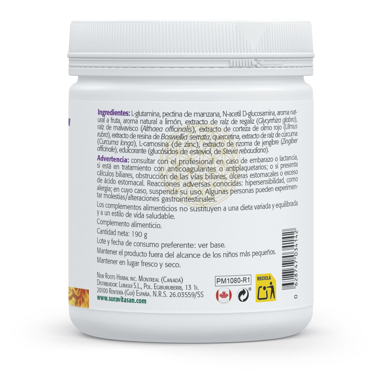 GI-Repair · Sura Vitasan — información nutricional