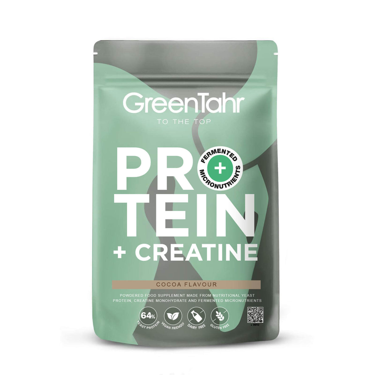 Proteína con Creatina Cacao · Green Tahr · 750 gramos
