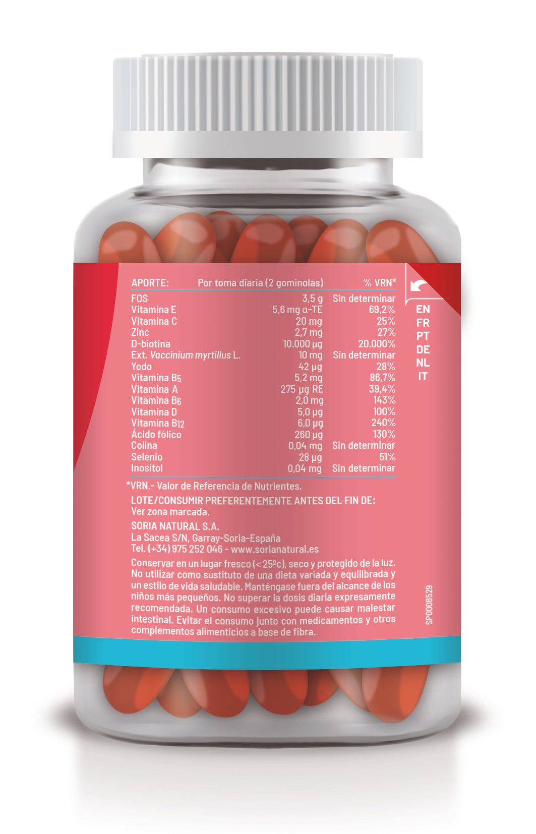 Gummy Hair, Skin and Nails · Soria Natural · 60 gummies