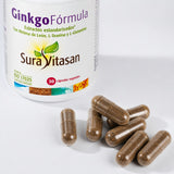Ginkgo Fórmula · Sura Vitasan — detalle cápsulas