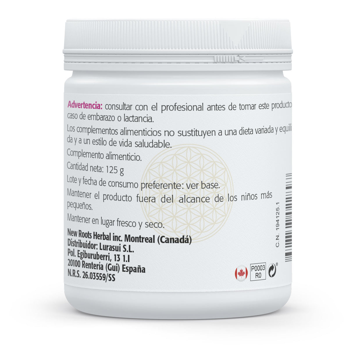 Inositol - Myo-Inositol · Sura Vitasan — información nutricional