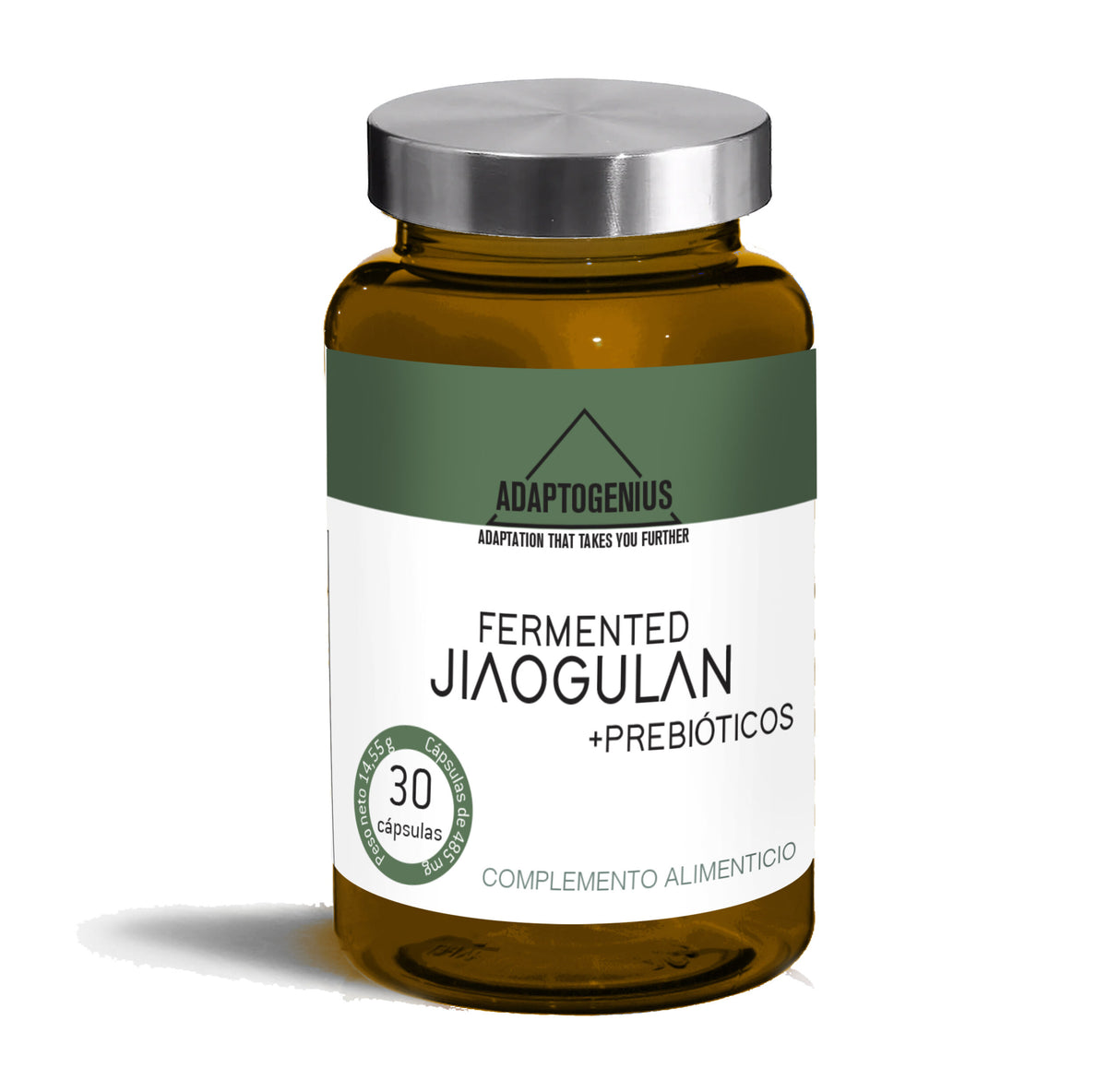 Fermented Jiaogulan con Prebióticos · Adaptogenius · 30 cápsulas