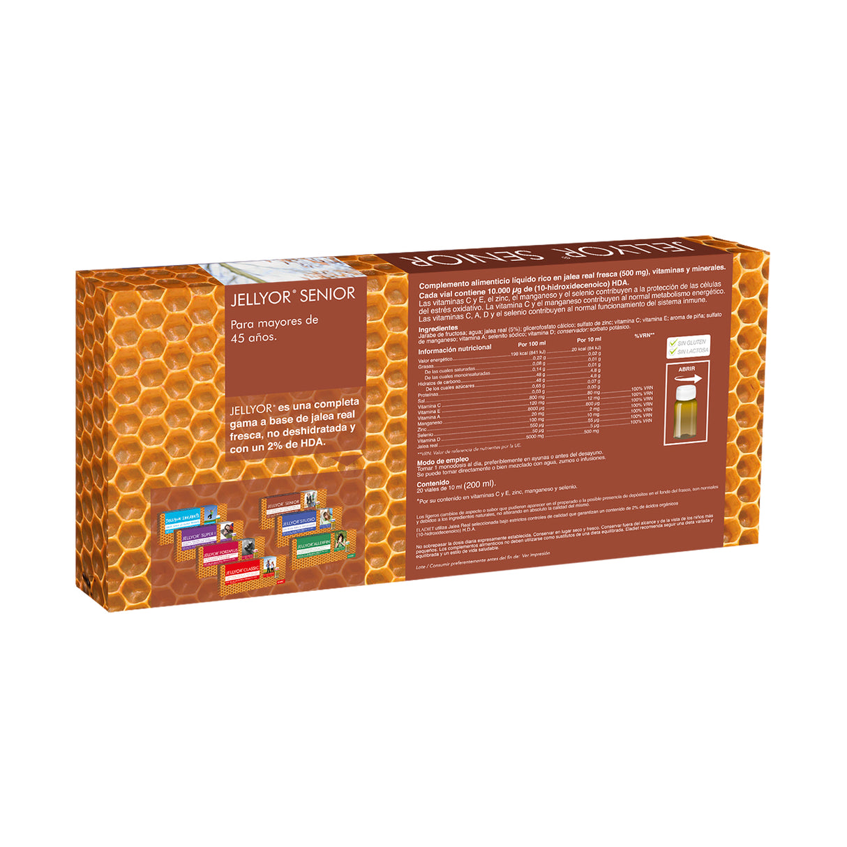 Jellyor Senior · Eladiet · 20 viales