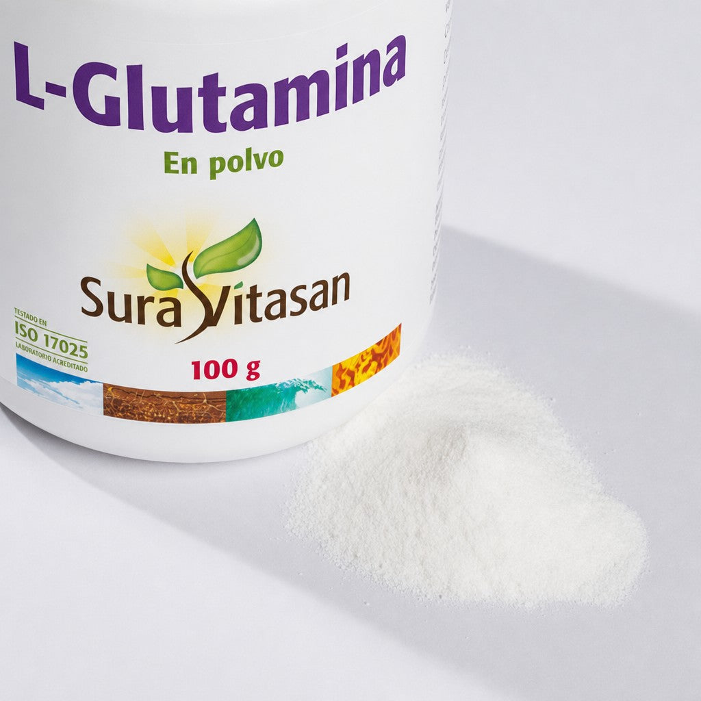 L-Glutamina en Polvo · Sura Vitasan — presentación