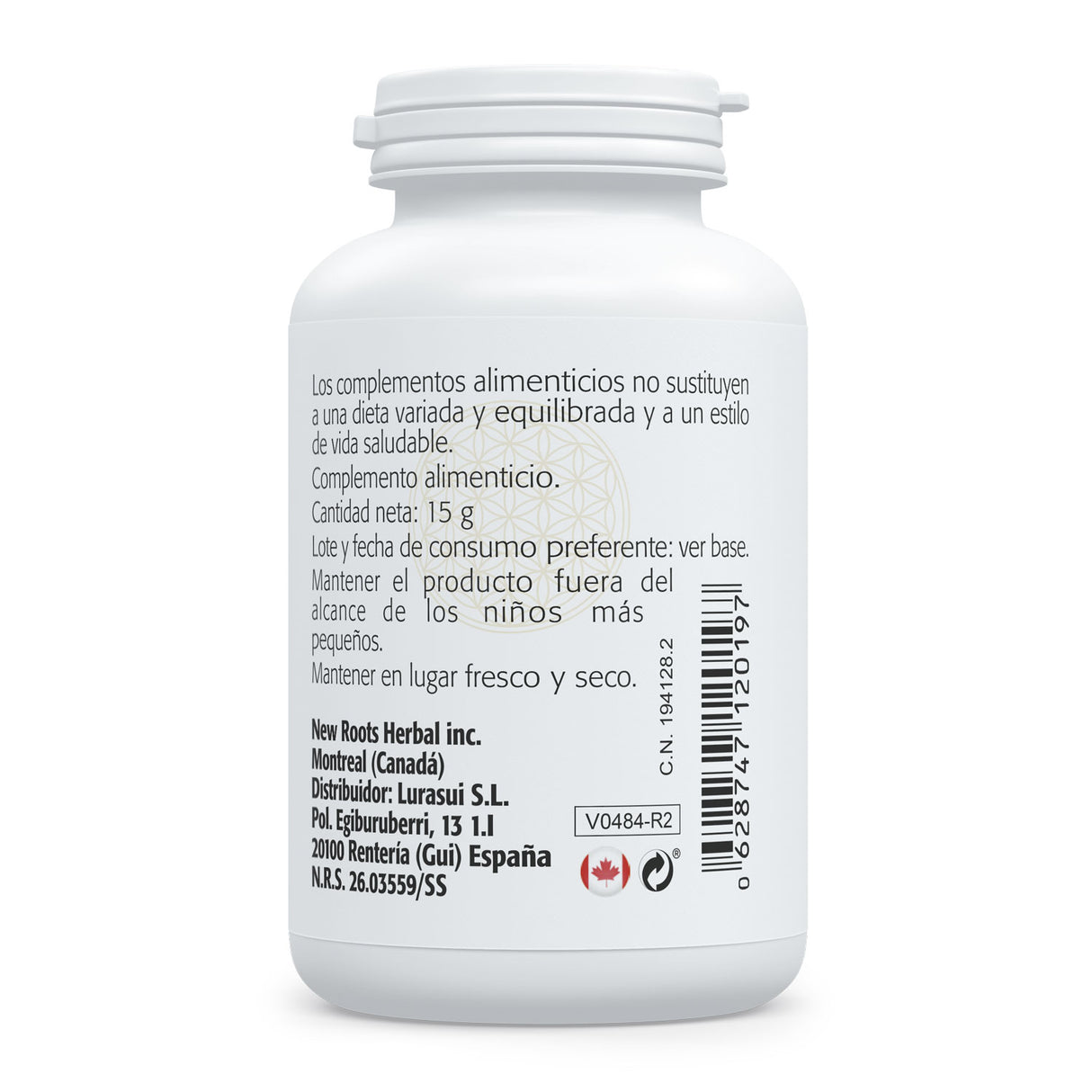 L-Teanina 250 mg · Sura Vitasan — información nutricional