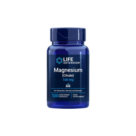 Magnesium (Citrate) 100 mg · Life Extension · 100 cápsulas