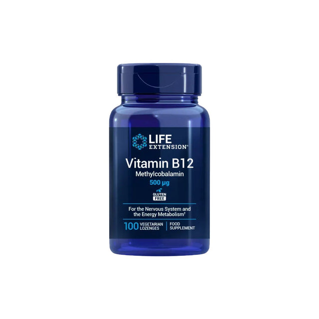 Vitamin B12 500 mcg · Life Extension · 100 perlas