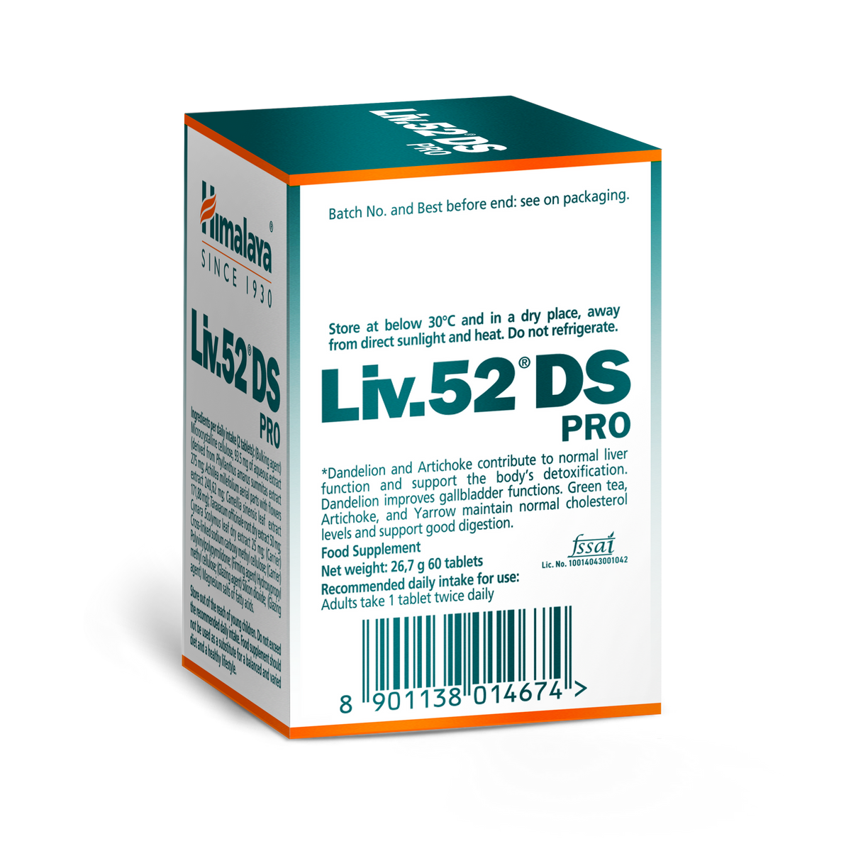 Liv.52 DS PRO · Himalaya · 60 comprimidos