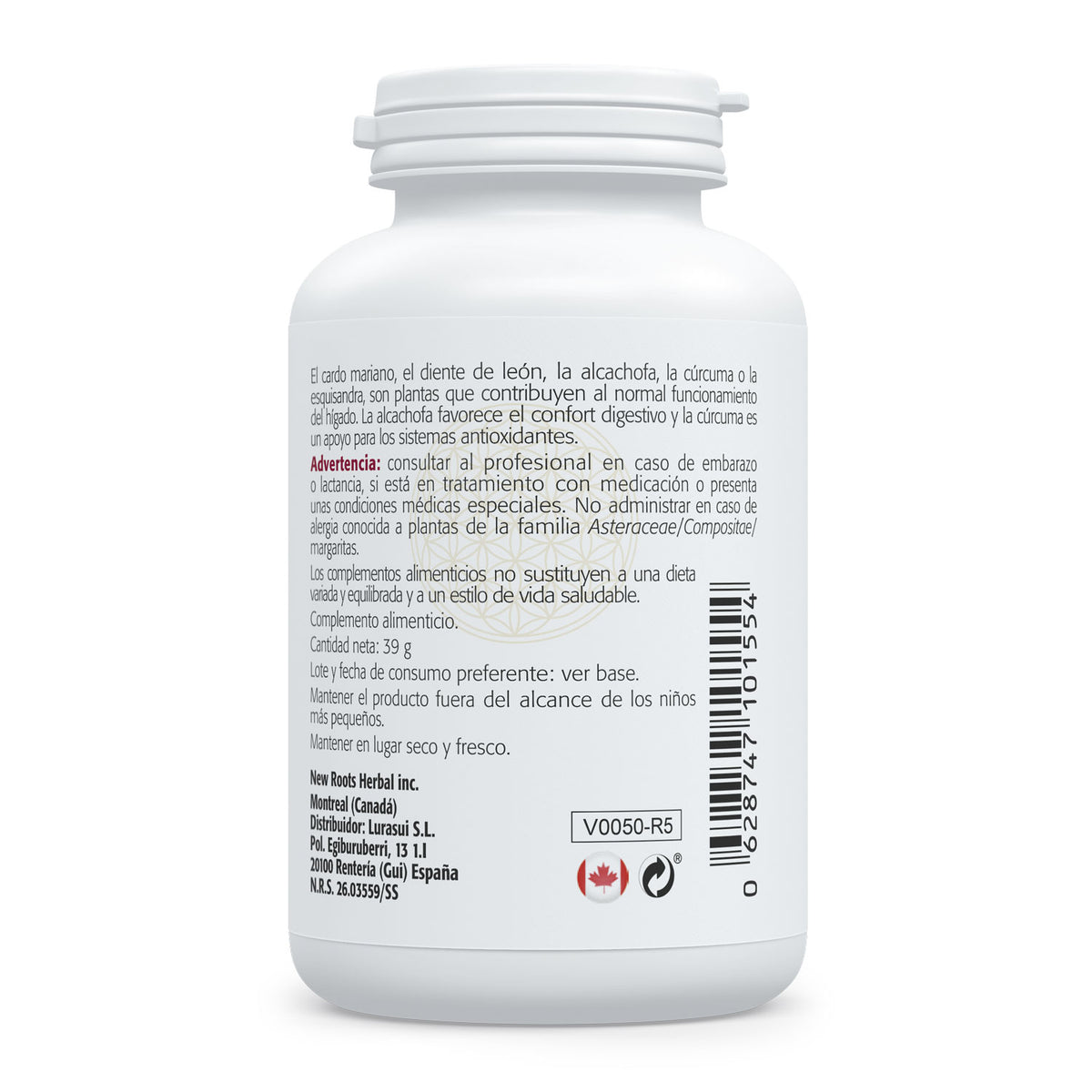Liver · Sura Vitasan — información nutricional