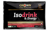 Isodrink & Energy: Sabor Frutos Rojos · Crown Sport Nutrition · 32 gramos