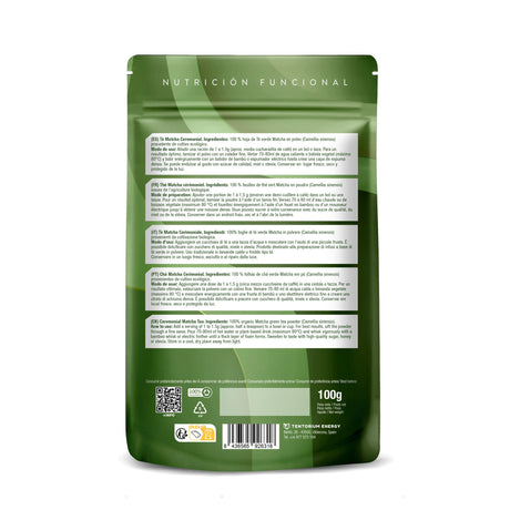 Té Verde Matcha Premium Eco · Energy Feelings · 100 gramos