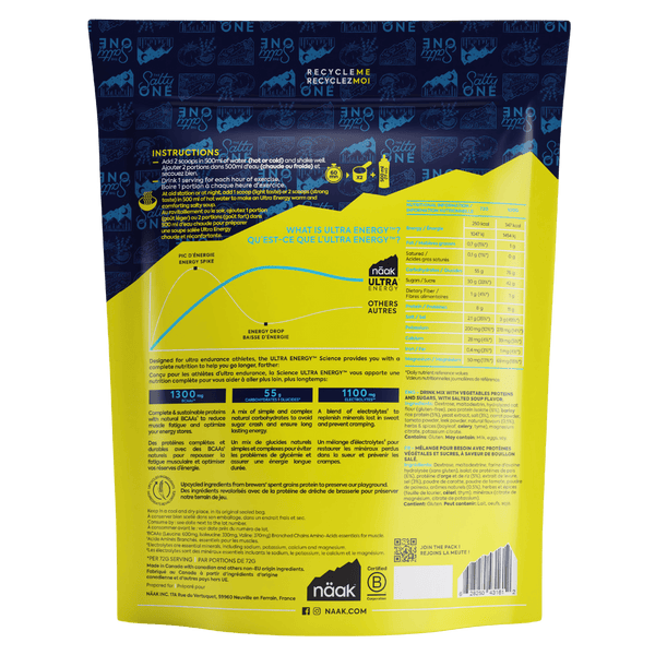 Bebida Ultra Energy Drink Mix Caldo Salado · Naak · 720 gramos