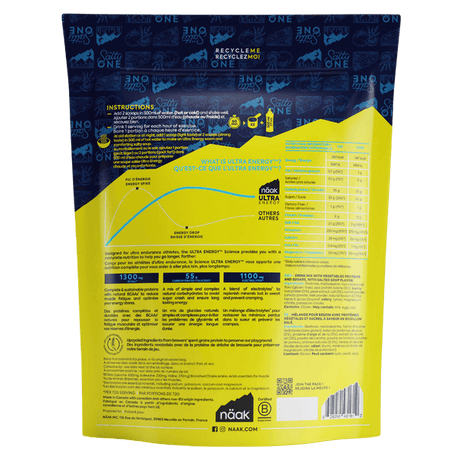 Bebida Ultra Energy Drink Mix Caldo Salado · Naak · 720 gramos