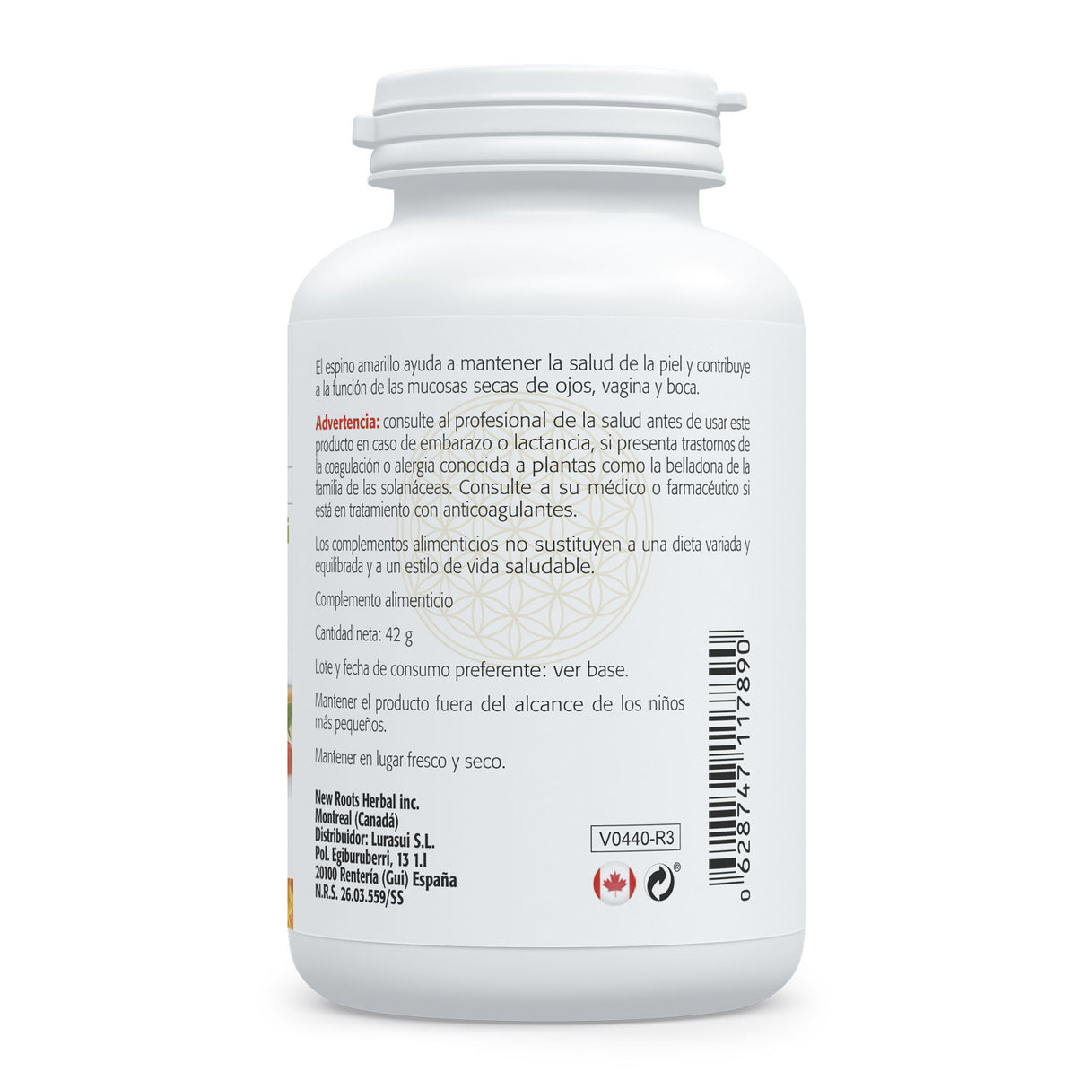 Omega 7+ · Sura Vitasan — información nutricional
